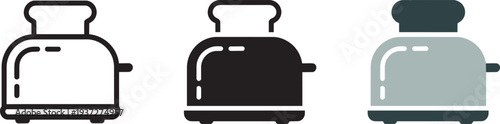 Toaster icon vector for web and app with different style and design kitchen appliance