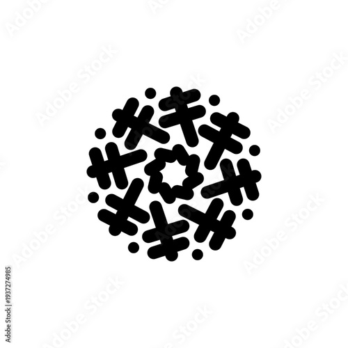 Mystic Vector Style Graphic Crop Circle Design 26