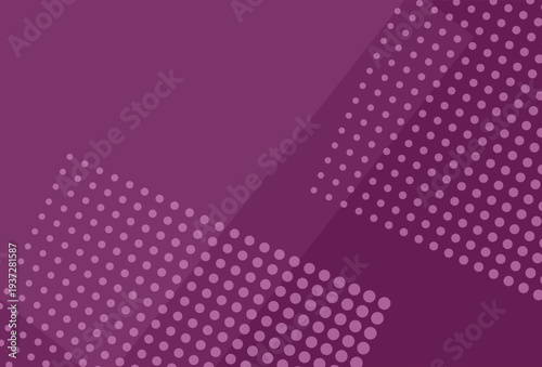 Abstract Purple Gradient Polygon Background with Halftone Dots Vector