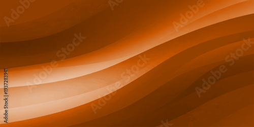 Abstract orange and yellow waves create a bright motion gradient texture with golden light curves and a fire effect vector illustration for a modern wallpaper design