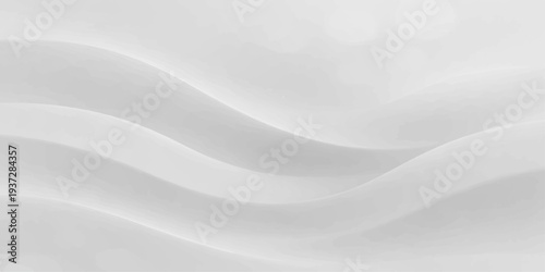 Elegant white silk and satin fabric background featuring soft wavy curves and a smooth flowing textile pattern with a luxury shiny light design