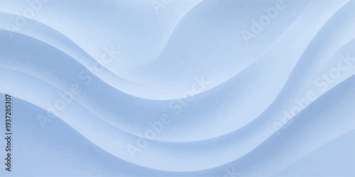 Blue silk fabric background with smooth flowing waves and a soft light texture creates an abstract blue satin backdrop design featuring a wavy material pattern