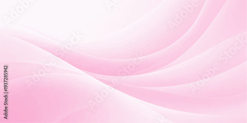 A soft pink and purple abstract background features flowing silk waves and smooth satin textures with light curved lines in a motion-inspired vector design