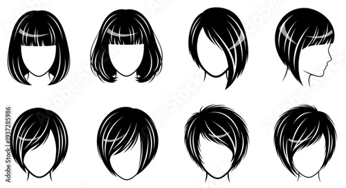 Collection of Diverse Black Bob Hairstyles for Women.