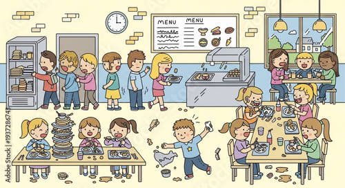 Children in Classroom Engaged in Learning Activities.