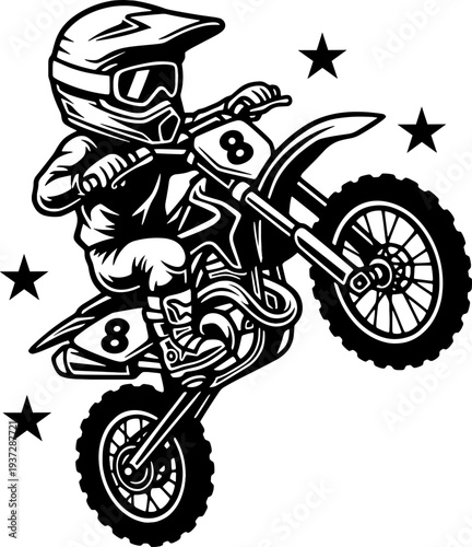 Dirt Bike Rider Svg, Dirt Bike Racing Svg