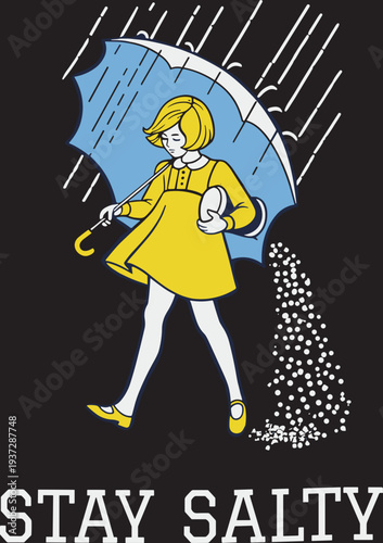 Stay Salty Rain Umbrella SVG