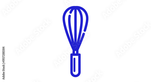 Blue Whisk Kitchen Cooking Utensil.