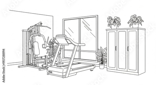 Woman Painting on Easel in Studio.