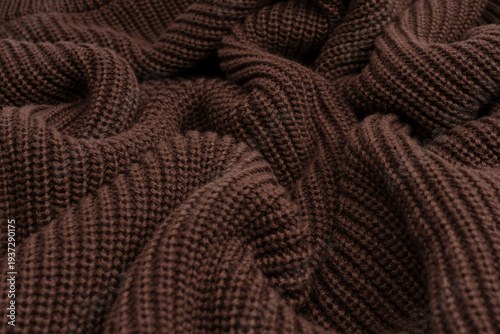 Brown sweater texture as a background.