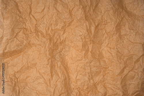 Crumpled paper as background. Top view.