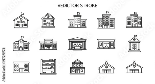Vector House Icons Set Collection.