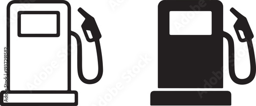 fuel pump icon with transparent background