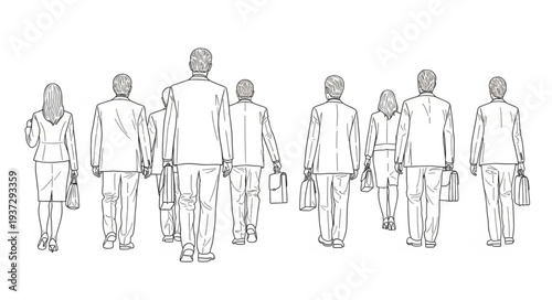 Group of People Standing Together.