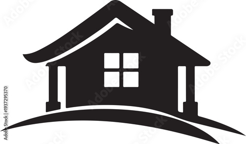 Home care icon in flat style. Hand hold house vector illustration on white isolated background