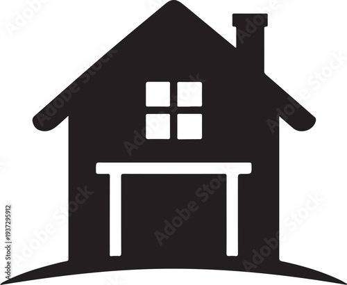 Home care icon in flat style. Hand hold house vector illustration on white isolated background