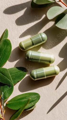 Wallpaper Mural Deodorant Supplement morning wellness routine with capsules water light clean beauty lifestyle scene Torontodigital.ca