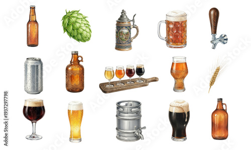 International Beer Day brewery drink celebration set