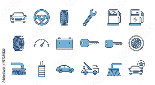Car Maintenance Service Repair Tools.
