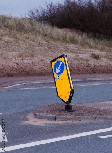 road sign on the road
