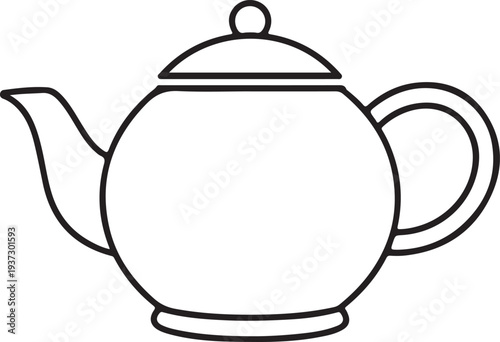 teapot black silhouette vector,teapot icon

