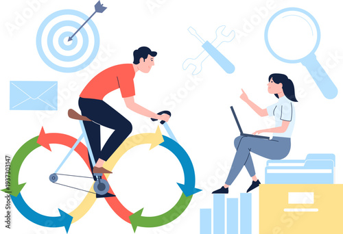 Software lifecycle support. Business framework for development sprint