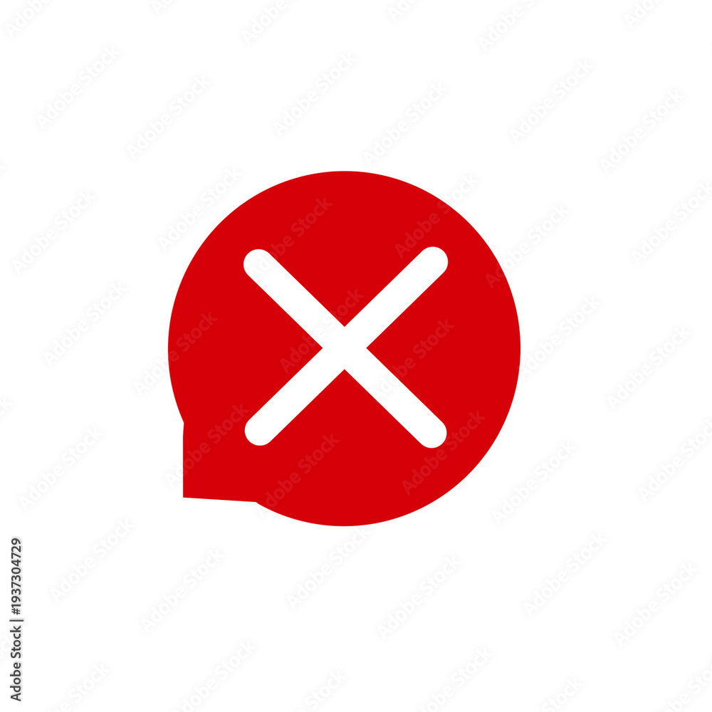 Fototapeta premium red cross mark