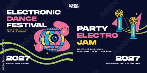 New Year 2027 Electronic Dance Festival – Party Electro Jam | DJ Sets, Live Music & The Biggest EDM Night of the Year