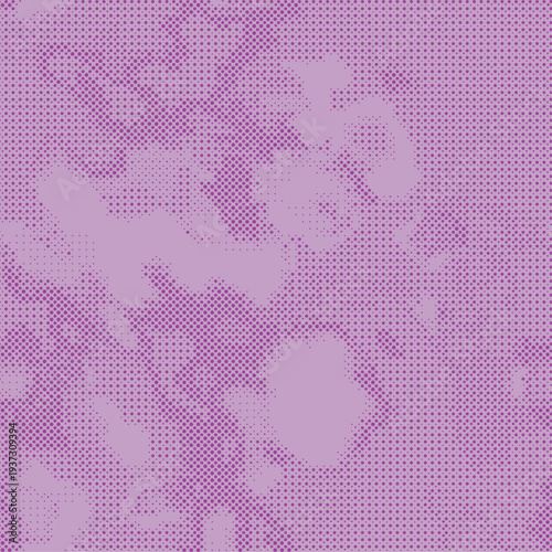 Full Seamless camouflage pattern with halftone dots and soft organic shapes. Playful fashion print design in pink and lilac creates a vivid background for fabric, wallpaper, and accessories.
