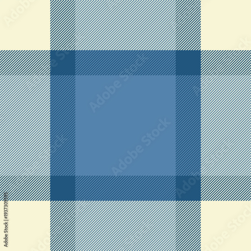 Duvet cover vector textile plaid, hotel background tartan fabric. Repeatable patterns seamless check texture pattern in cyan and light colors.