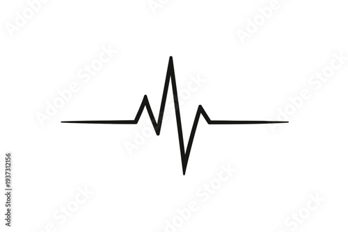 Dynamic electrocardiogram (ECG) rhythm line depicting a vibrant pulse or heartbeat, symbolizing life, health, medical monitoring, and vital signs. Essential graphic for healthcare, fitness, and wellne