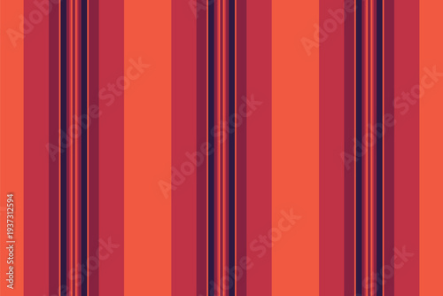 Difficult vector texture fabric, oktoberfest seamless pattern stripe. Blank background textile vertical lines in red and dark colors.