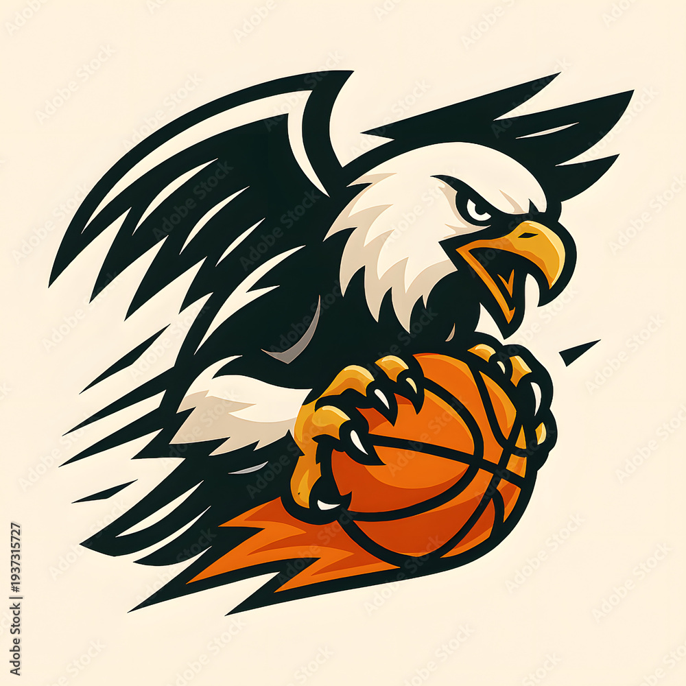 Obraz premium Eagle basketball logo