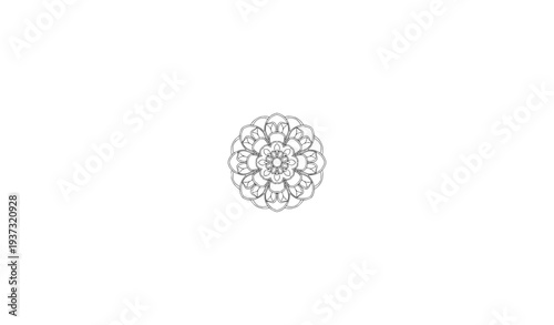 mandala decorative element ornamental composition ornament freehand drawing pattern print line design postcard background medallion outline decoration gothic style floral