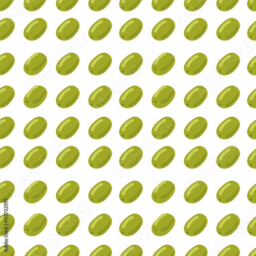 Minimal Seamless Green Olive Pattern Background