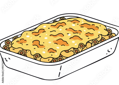 A baking dish of enchiladas casserole.