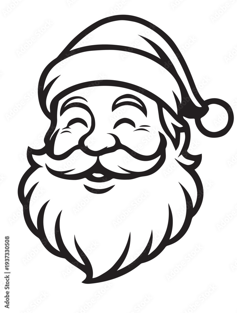 Obraz premium santa claus face