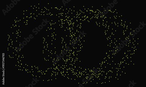 A large pixelated yellowish gold number 0 on a black background with a distressed or glitchy effect