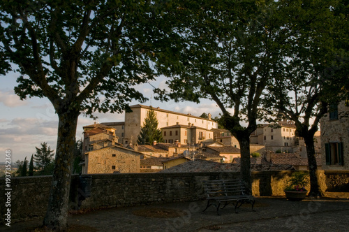 Italy, Umbria, Montone.  Hill town.