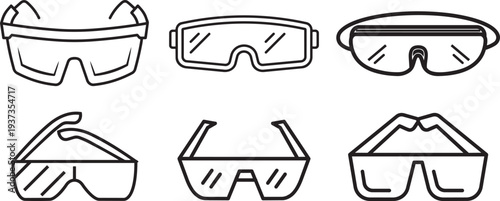 Safety Glasses Collection: A comprehensive collection of safety glasses, meticulously designed to provide optimal protection and visual clarity for a range of activities.
