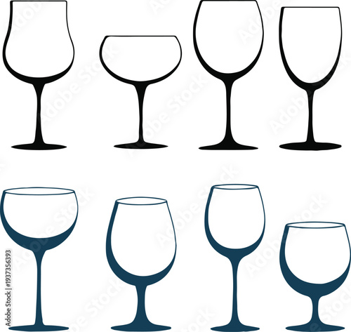 drinks icons various types vector