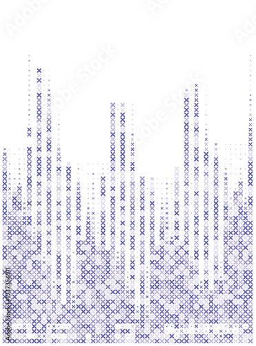 Abstract stitch pattern background with embroidery cross stitch texture design