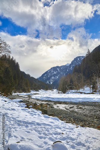 Wallpaper Mural Beautiful winter hike in the Hollersbach Valley, in the Salzburg region near Bramberg, Austria. Torontodigital.ca