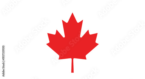 Red Maple Leaf Icon Symbol Canada 1.