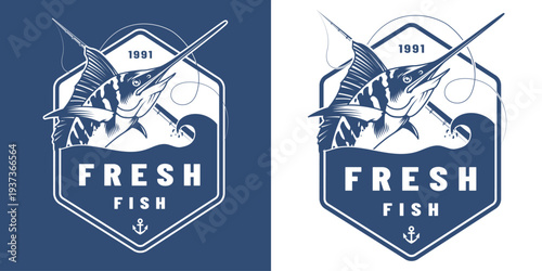 Fresh fish label design