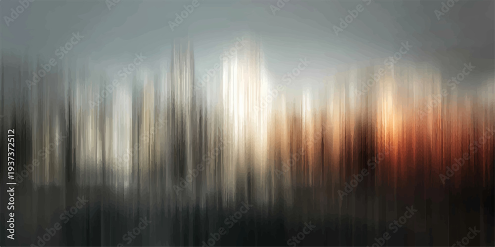Ταπετσαρία An abstract background of peaceful sunset rays reflecting over a misty forest la