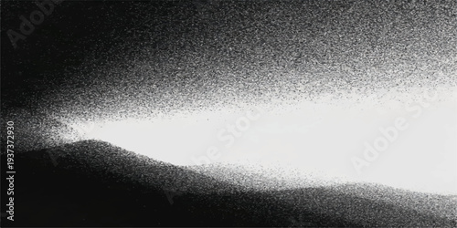 An abstract black and white background featuring a grunge texture with smoke patterns and icy blue light design