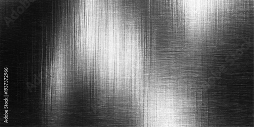 A shiny brushed metal texture features a dark grey stainless steel plate pattern with a light metallic silver surface design for a textured aluminum backdrop wallpaper