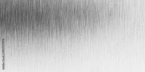 A brushed metal texture background featuring a shiny silver stainless steel plate surface with a grey metallic aluminum pattern and textured chrome material reflection