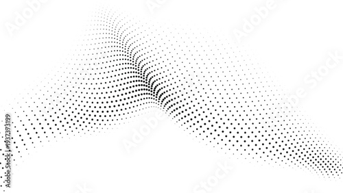 Black Minimal Halftone Dot Wave Abstract Vector Background, modern monochrome geometric pattern for corporate presentations website banners branding posters and print design